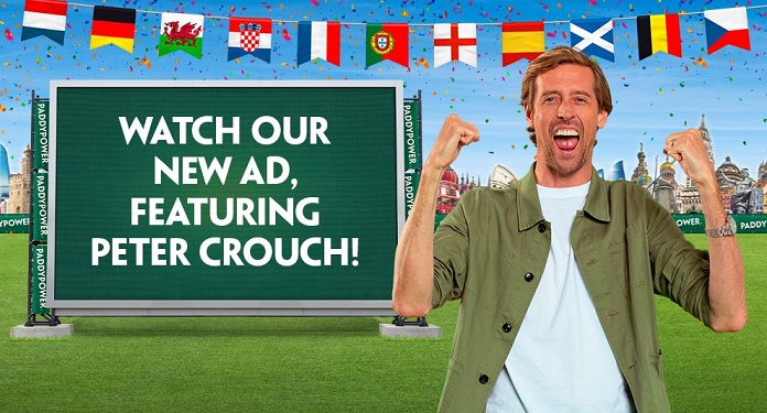 Former player Peter Crouch stars in new Paddy Power ad for Euro2020