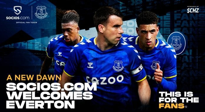 Everton ampliará envolvimento de fãs com lançamento de Fan Token na plataforma Socios.com