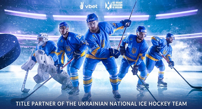 Plataforma de apostas VBet é a nova parceira da seleção de hóquei da Ucrânia