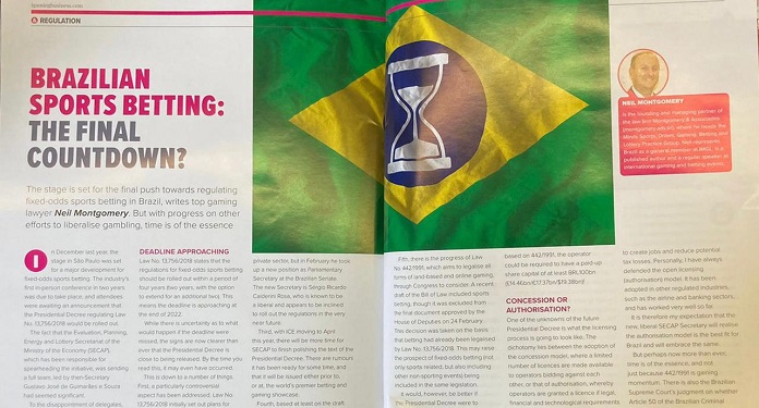 Future of the gambling market in Brazil is covered in an article in the official magazine of ICE LONDON 2022