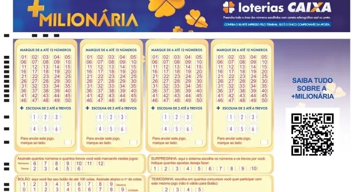 Brazilians can now place bets on a new lottery, the +Millionária