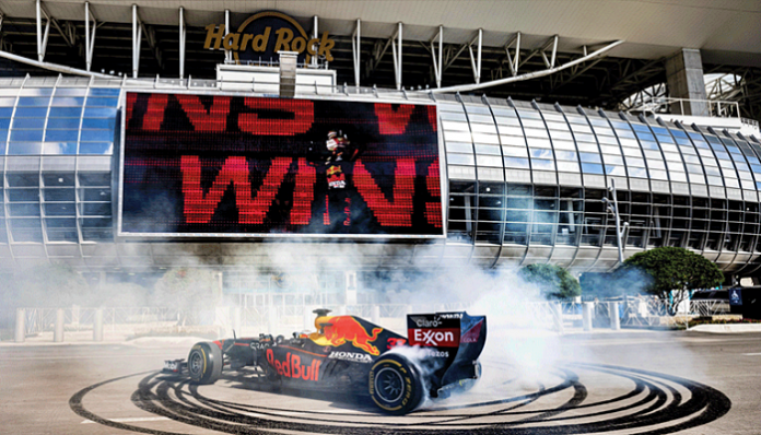 Home of the Formula 1 Miami GP, Hard Rock Stadium offers beach club and Super Bowl atmosphere