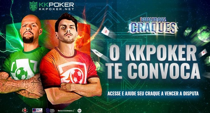 KKPoker users can participate in poker tournaments with Felipe Melo and Rodrigo Caio