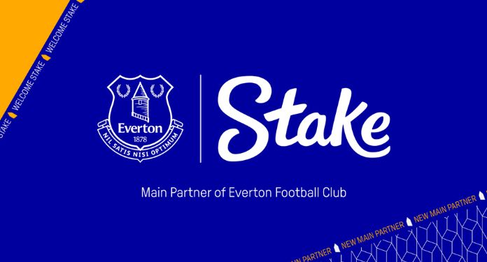 Stake betting site is the new official sponsor of Everton FC