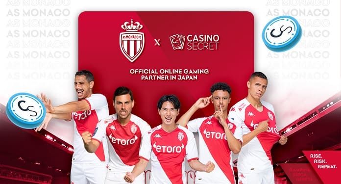 Casino Secret é o novo parceiro oficial de jogos online do AS Monaco no Japão
