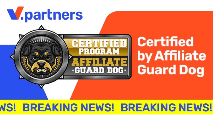 V.Partners agora é certificado pelo Affiliate Guard Dog