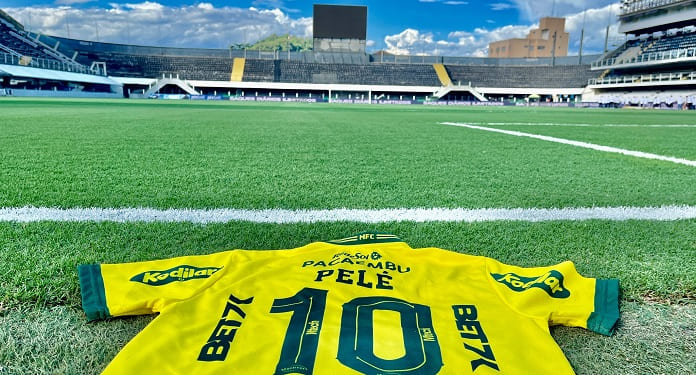 Patrocinado pela Bet7k, Mirassol é o primeiro clube a encarar o Santos após a perda de Pelé e presta homenagem ao Rei do Futebol