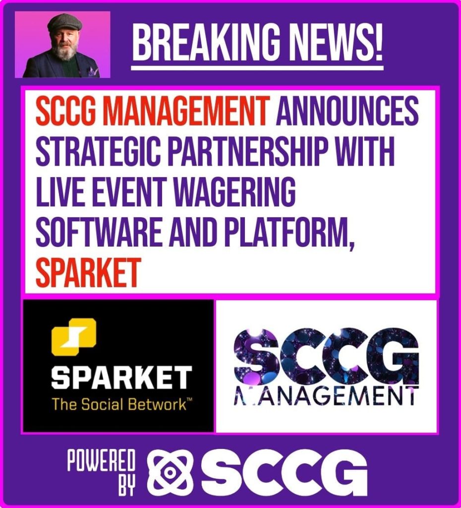 SCCG Management anuncia parceria estratégica com plataforma de apostas para eventos ao vivo