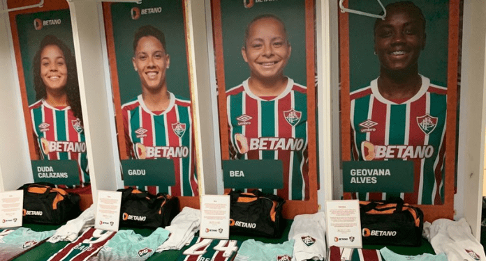 Betano customiza vestiário do time feminino de futebol do Fluminense (1)