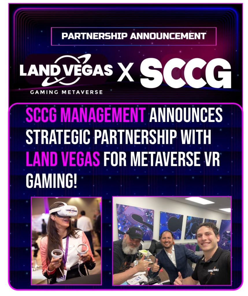 SCCG Management fecha parceria estratégica com a Land Vegas