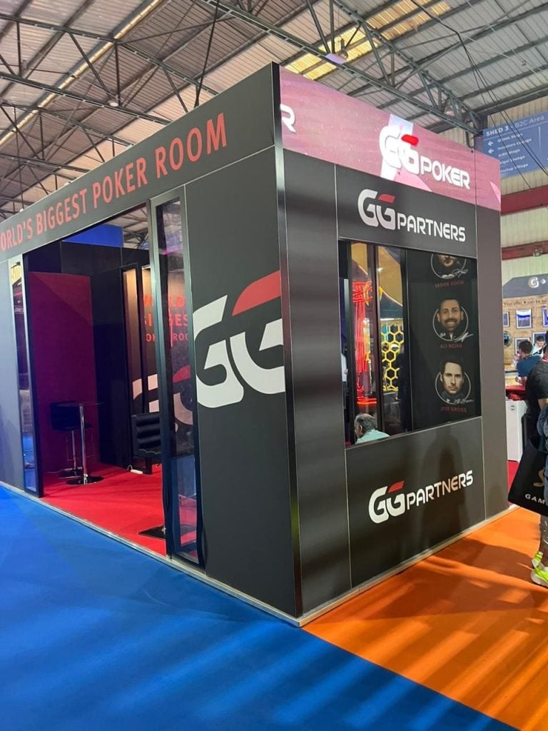 The GGPoker and GGPartners brands at the convention aimed at the European market