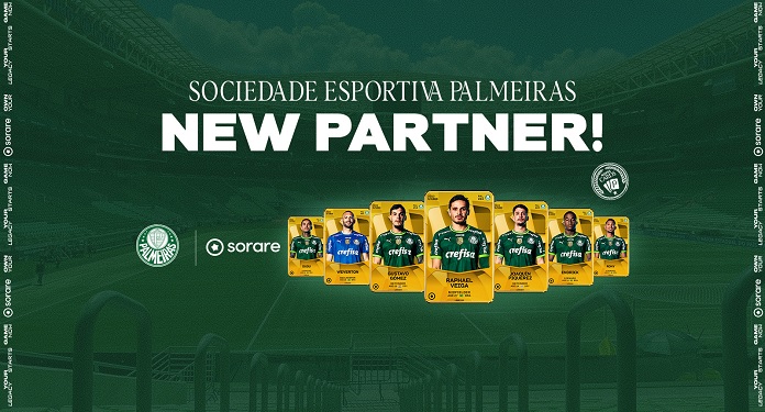 Palmeiras e Sorare se unem para lançar NFTS de jogadores