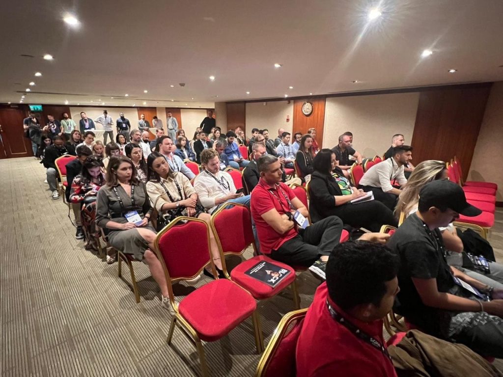 Audience following conversations about the gaming scene in Brazil