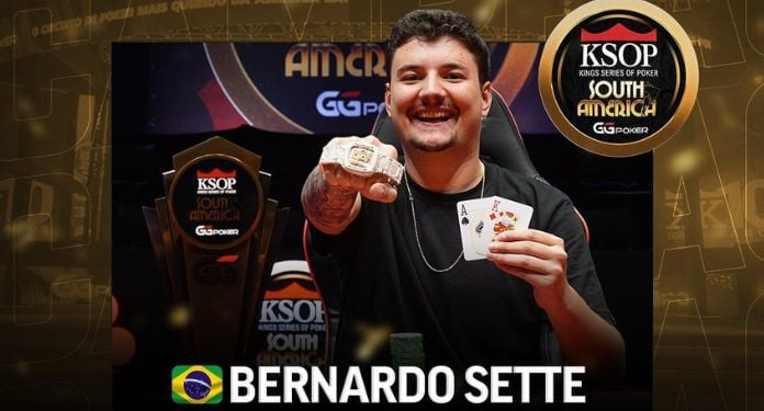 Bernardo Sette gana el KSOP Sudamérica 2024 y gana R$ 2 millones