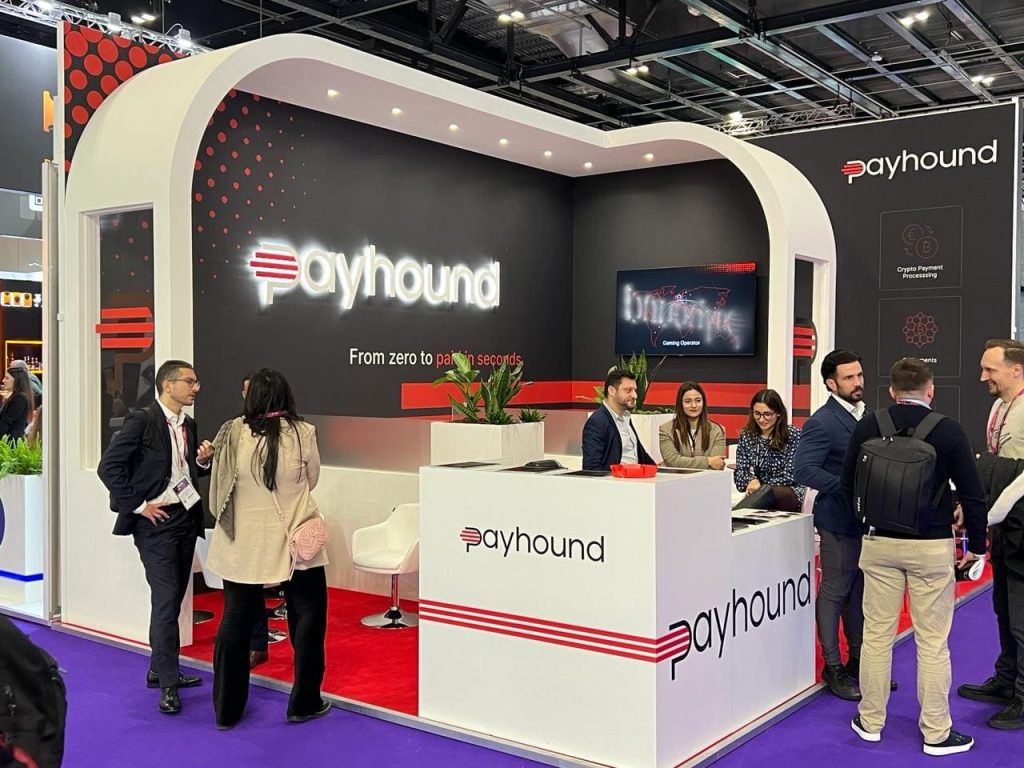 Payhound's own stand at ExCeL London