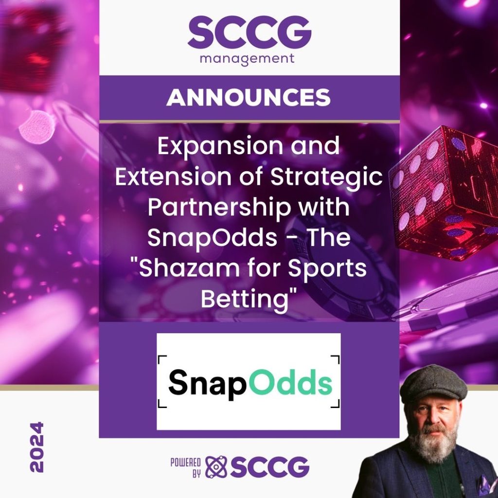 SCCG Management announces expansion of strategic partnership with SnapOdds