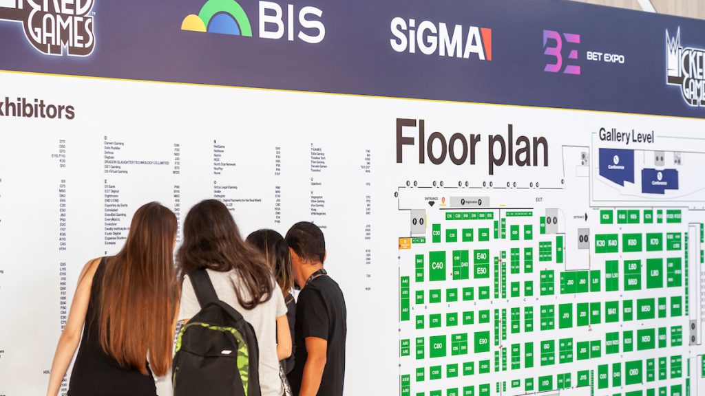 The public will find a huge map with all the activities at the Transamerica Expo Center. Image: Agência Riguardare / Kalma Produtora