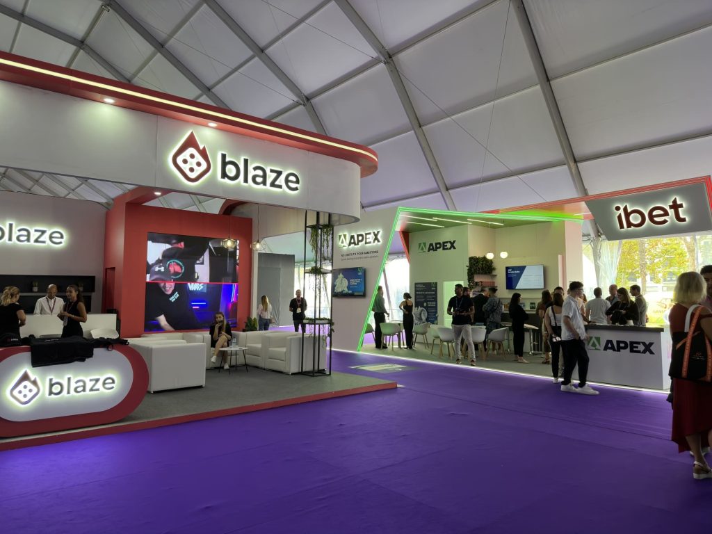 Santos sponsor has a stand at the event