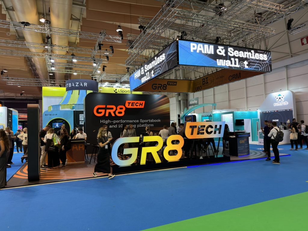 The motto 'high performance for sports betting and iGaming platforms' highlighted