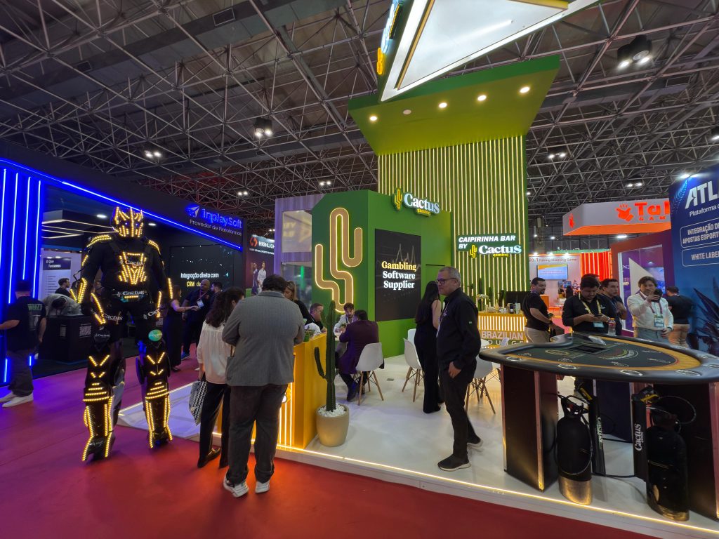 Official Cactus Gaming booth at SBC Rio 2025