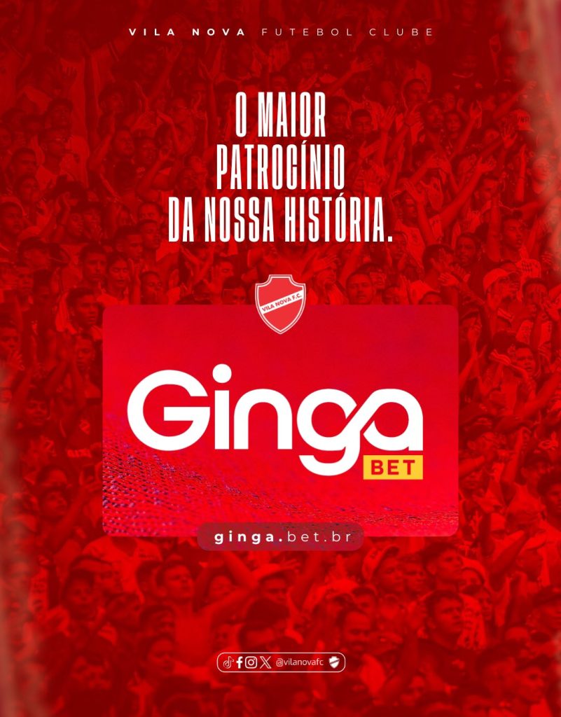 GingaBet fecha com Vila Nova e torna-se maior patrocinadora da história