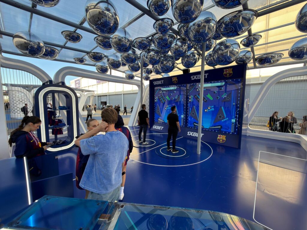 Espaço da 1xBet durante o SiGMA Europe 2025